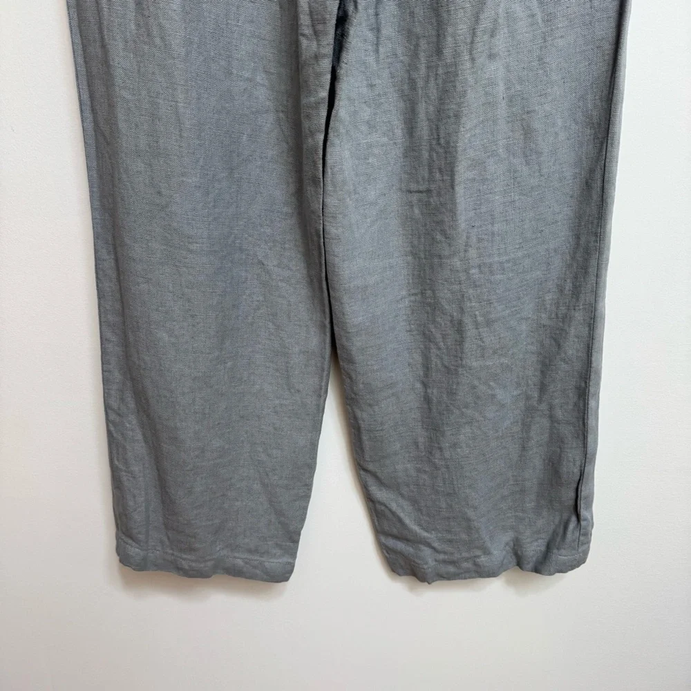 Vintage Banana Republic 100% Linen High Rise Wide Leg Pants Size 10